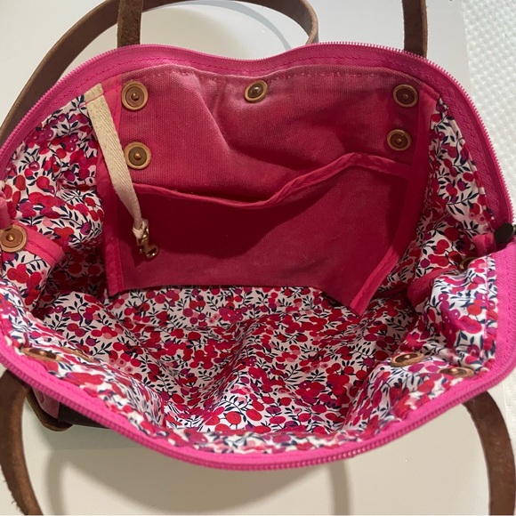 Pink Waxed Canvas Backpack - Picture 9 of 16